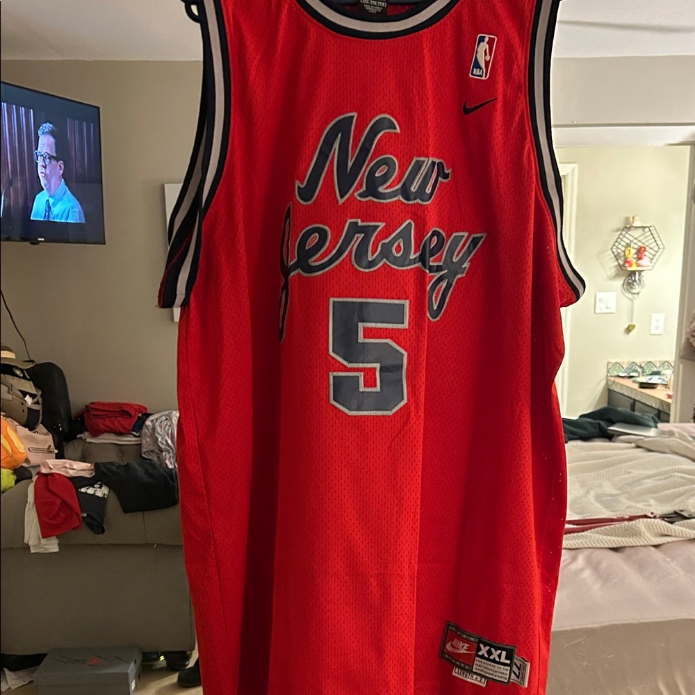 NBA Red New Jersey Men's Jersey